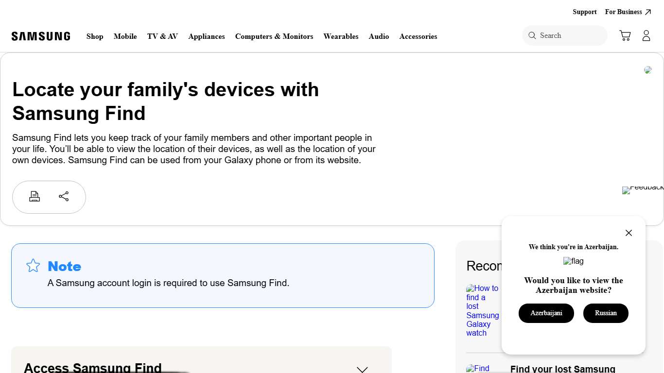Locate your family's devices with Samsung Find