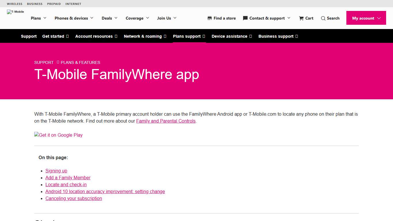 T-Mobile FamilyWhere app | T-Mobile Support